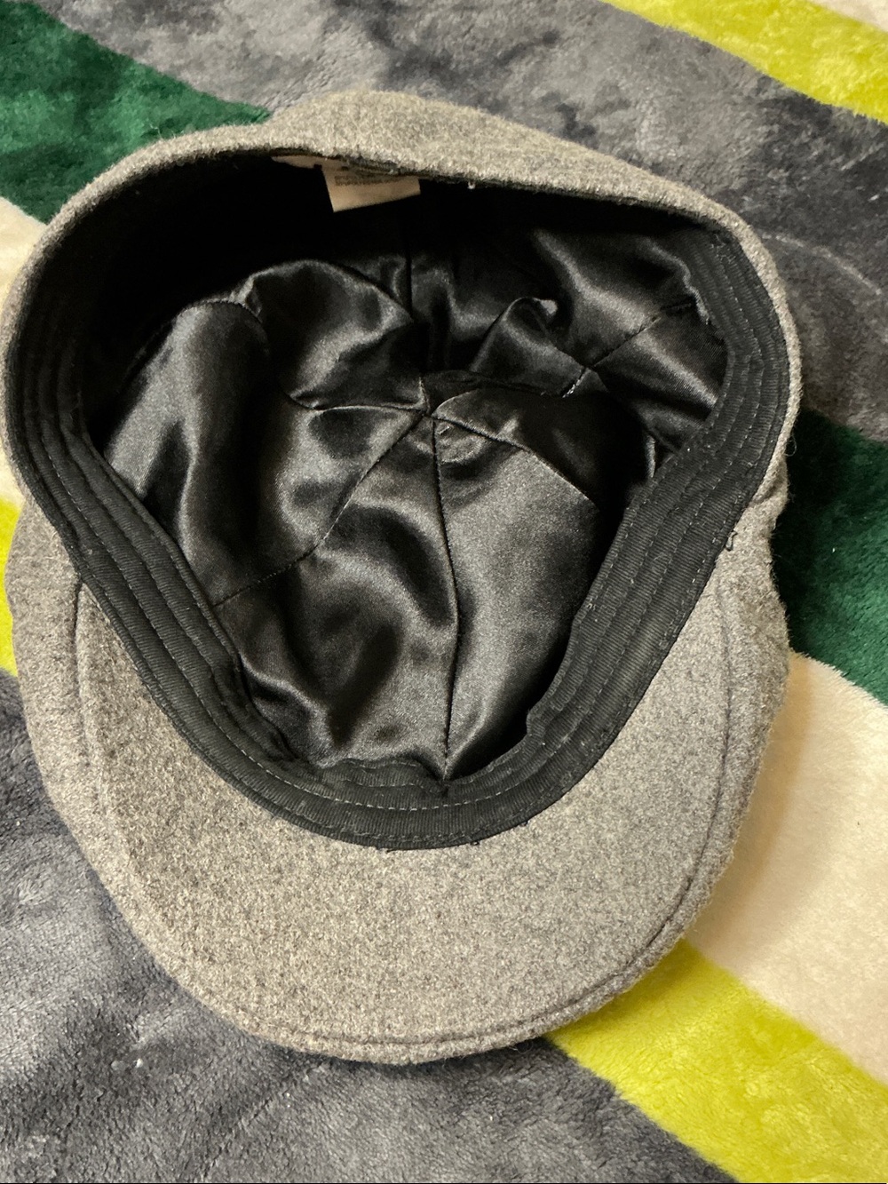 Lids Grey Wool Blend Newsboy Cap Men’s Size XL - Picture 10 of 11
